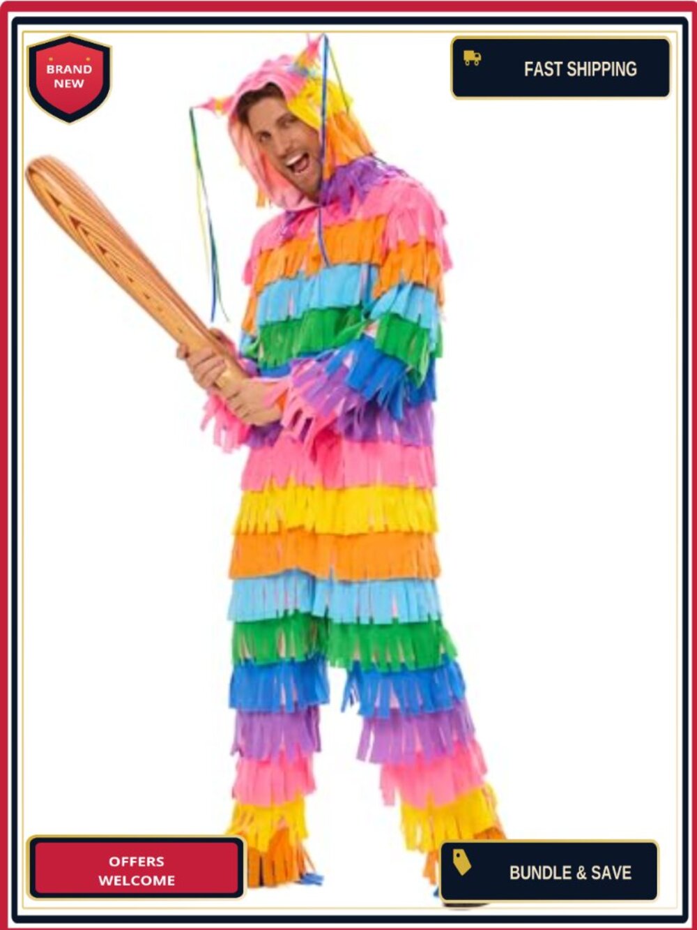 Piñata Adult Onesie Jumpsuit Funny Halloween Costume Unisex